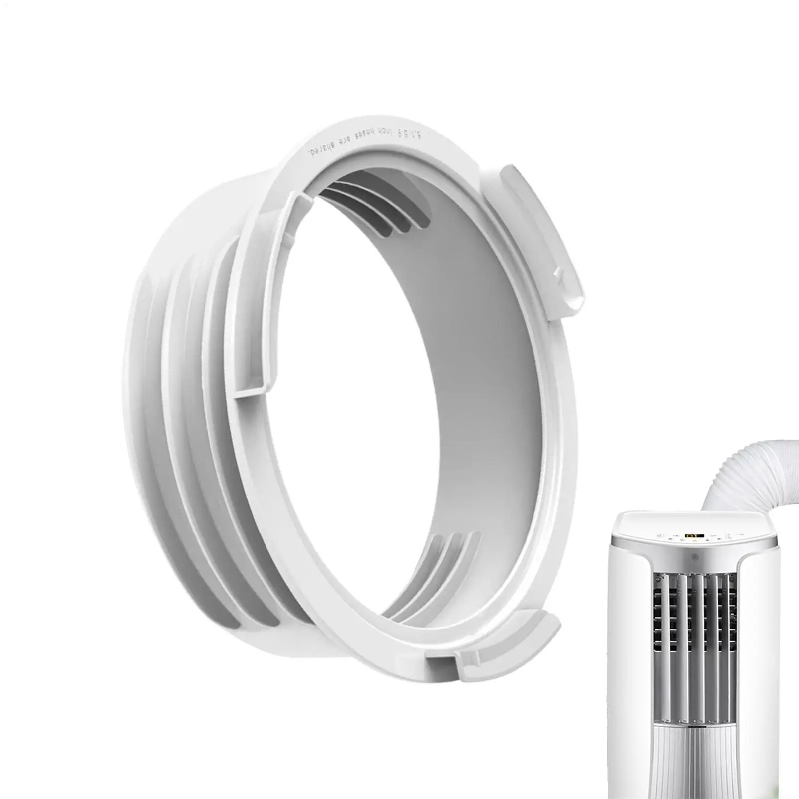 Portable AC Hose Adapter Universal Heat Resistant Coupler Air Conditioner Hose Connector for 5.1 &5.9 Inch Vent Pipe Window Unit