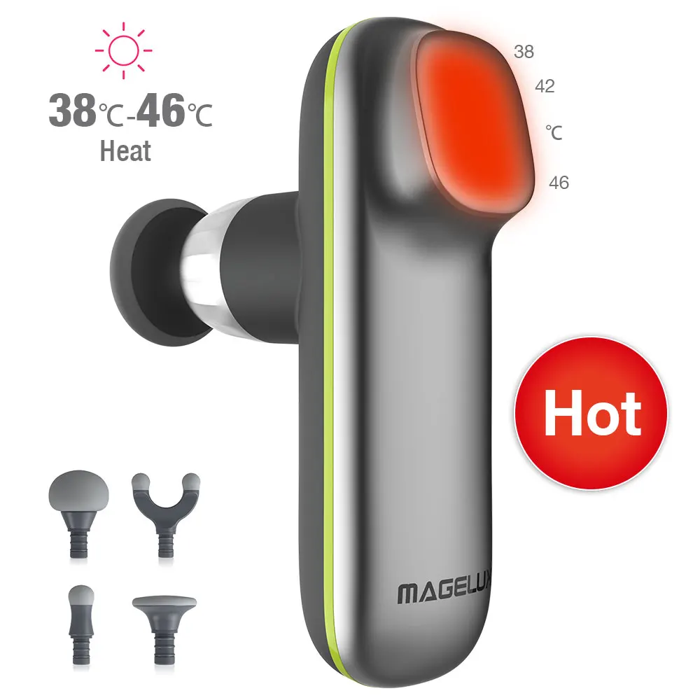 Smart Library Silicone New Deep Tissue Percussion Vibration Fitness Heated Massage  Mini Fascial  Massager Sport Muscle Mi