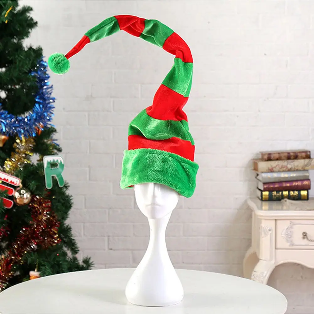

Decorations Trendy Skullies Streetwear Christmas Tree For Men Women Beanies Korean Caps Christmas Elf Hats Stripe
