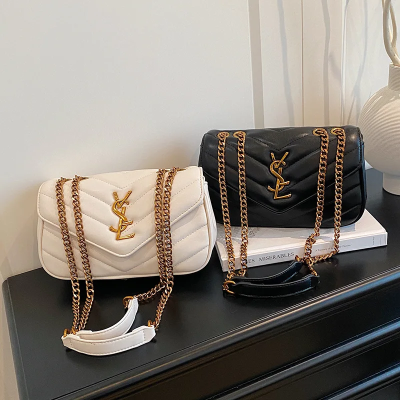 

Дизайнерская сумка через плечо для женщин 2025 года, кошелек через плечо с ремешком-цепочкой, многосторонняя сумка для переноски, модный эстетический роскошный рюкзак ​