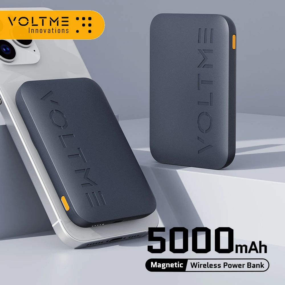 VOLTME 5000mAh 20W Macsafe Powerbank Magnetic Wireless Power Bank Portable Mini Charger for iPhone 15 14 13 Pro Max Samsung