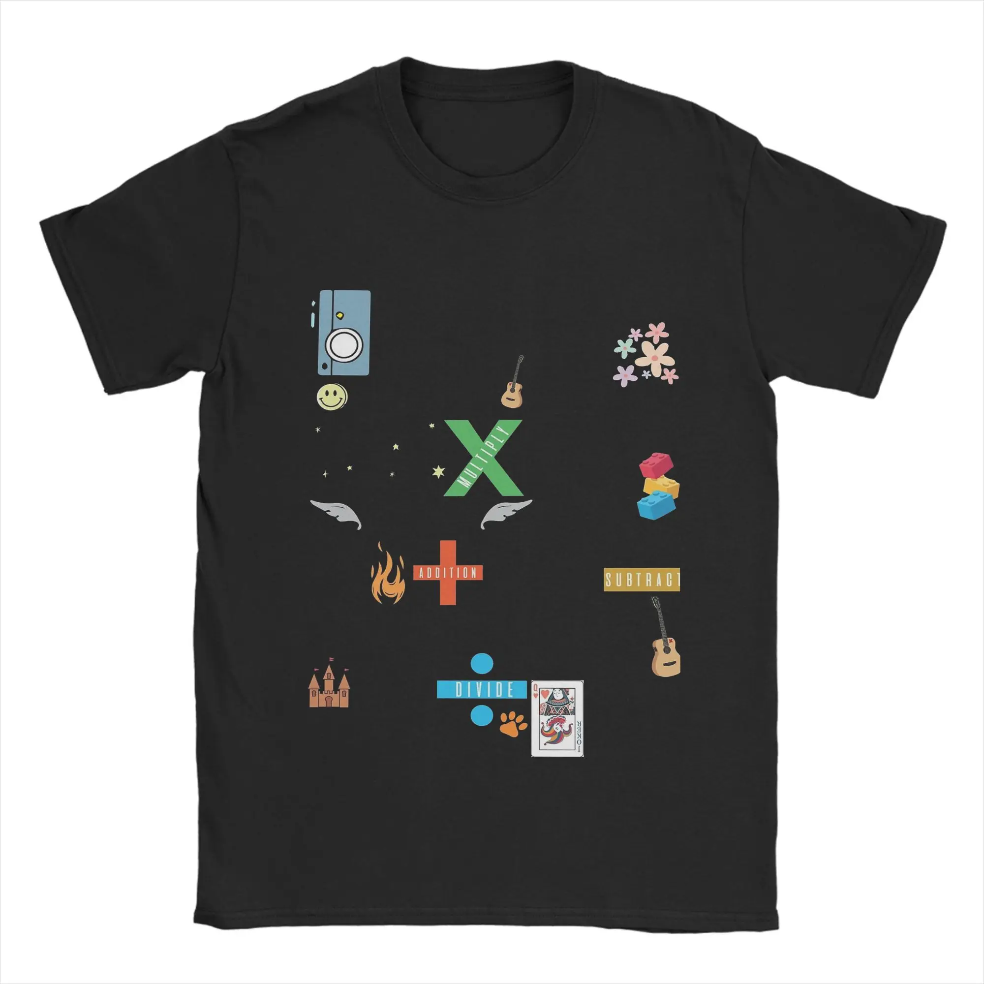Camiseta Ed Sheeran Songs, camisetas Harajuku de verano para adultos, camisetas de algodón con cuello redondo de talla grande 5XL, camisetas Vintage de manga corta 7 vendidas