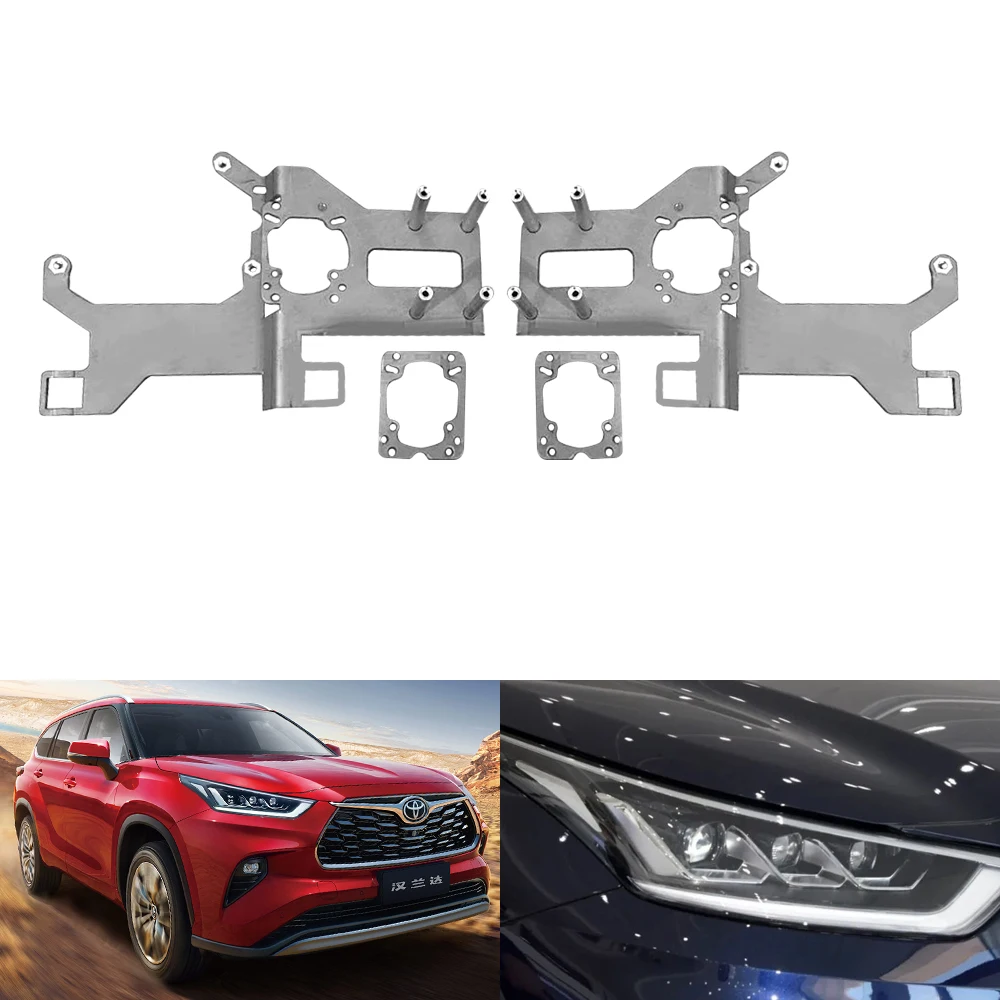 

Taochis Car-Styling Adapter Frame Headlight Bracket for Toyota Highlander 2022(3.0 inches+matrix) headlights upgrade