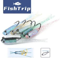 FishTrip Swimbait Jighead 7,5 cm 6,5g – Vinilo para Lucio en agua salada