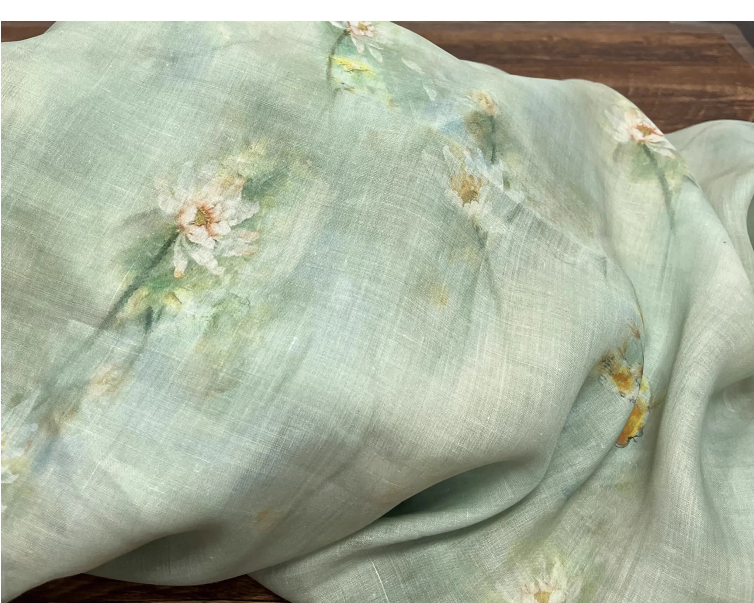 

1 ярд, высококачественная ткань из рами, поэтическая ткань для стирки чернил, ткань для печати и окрашивания, ткань для платья одежды Cheongsam, ткань для пэчворка