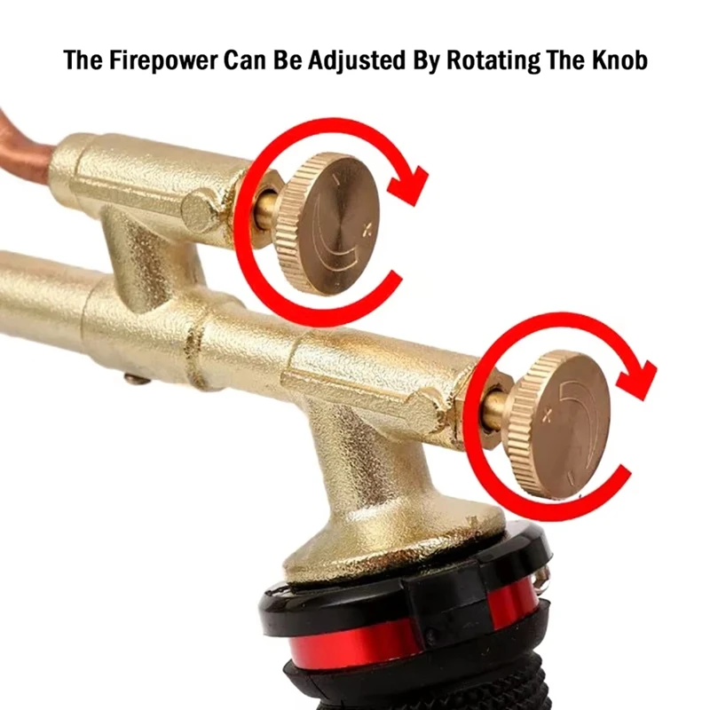 ABAE-مزدوج الرأس غاز البترول المسال شعلة لحام الغاز الشعلة مكيف الهواء أنبوب النحاس شعلة لحام