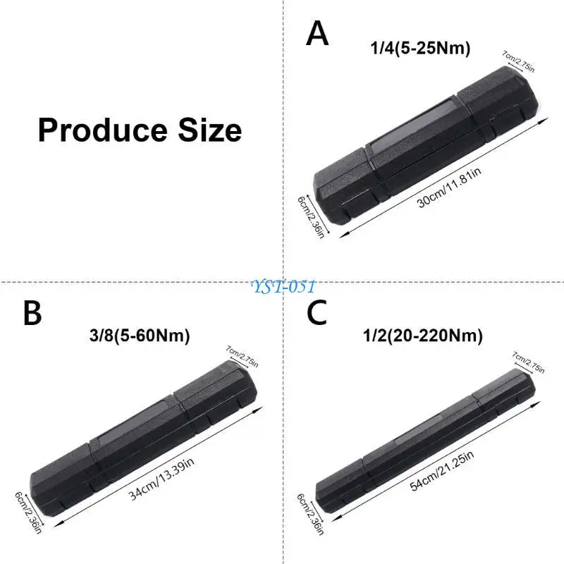 E15A Ferramenta chave torque aço resistência 5-25nm 5-60nm 20-220nm Planejada confortável para manutenção
