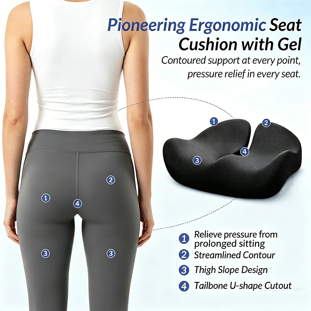 SeAt Cushion, Memory Foam Offi - Gaming Chair Cushion recension och pris