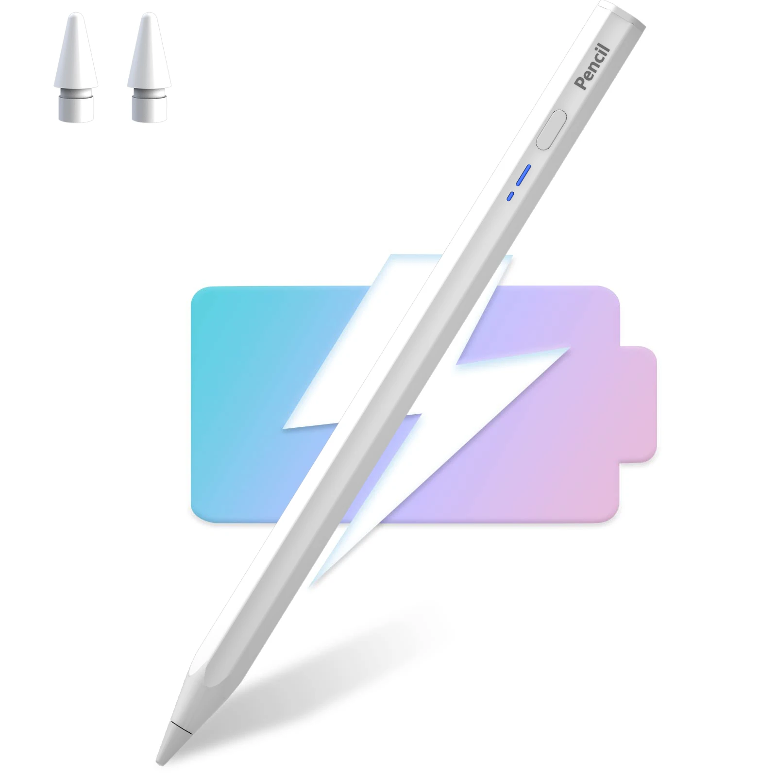 For Apple iPad New Stylus Pencil, for 2018-2024 iPad Air 11 13 M2 2024 Pro 11 13 M4 Attaches, charges, and pairs magnetically