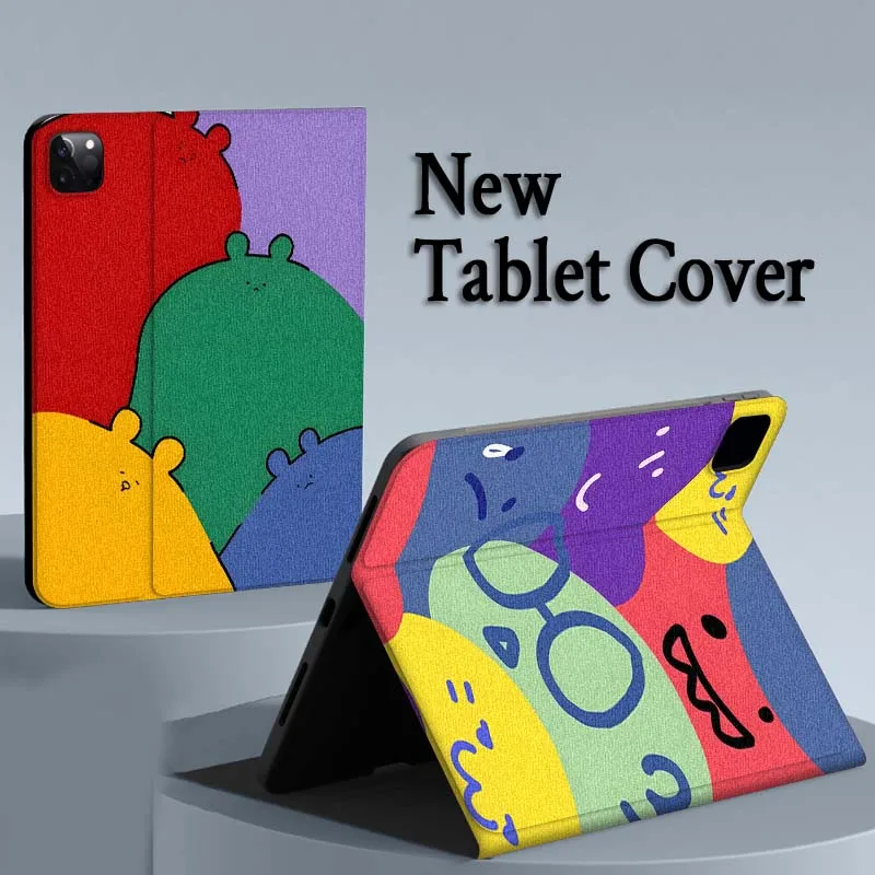 

Colorful abstract shapes For iPad Air Mini Pro 7 6 5 9.7 11 10.5 12.9 Automatic Sleep/Wake Tablet Case