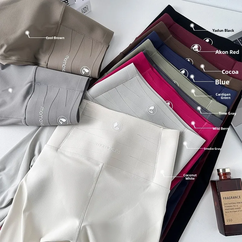 Thiened Fce 하이웨이스트 요가 팬츠 여성용 가을 겨울 아크스킨 복부 조임 따뜻한 베이스 레이어 바지 캐주얼 니인...