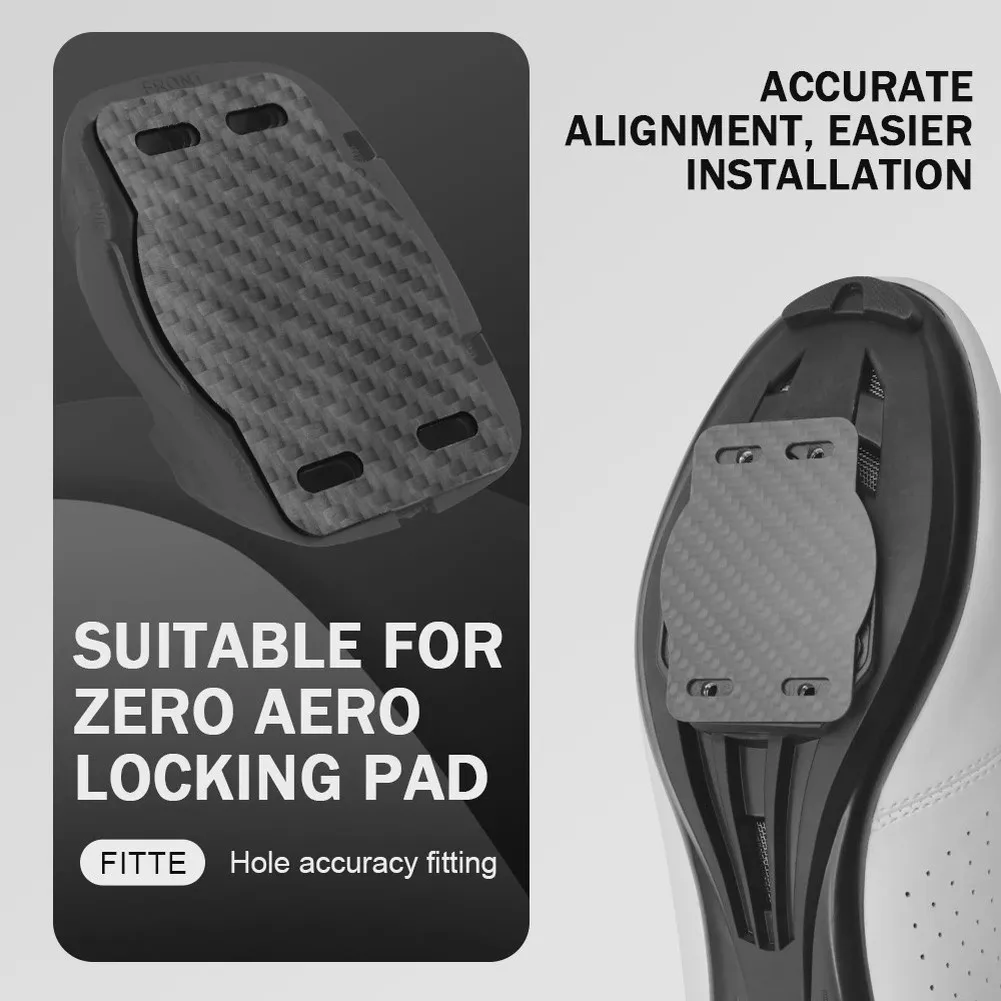 Carbon Fiber Foot Pedal Lock Plate Set 2pcs for For WAHOO For SPEEDPLAY For ZERO Pedals Height Adjustable 0.5 1 2 mm Spacers - view 6