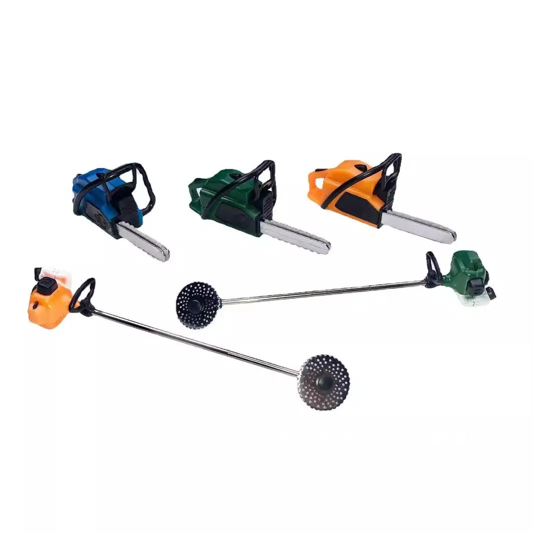 

1:12 Scale Mini Chainsaw Lawn Mower for Dollhouse Scene Decoration Plastic Simulation Model with OPP Bag Packaging