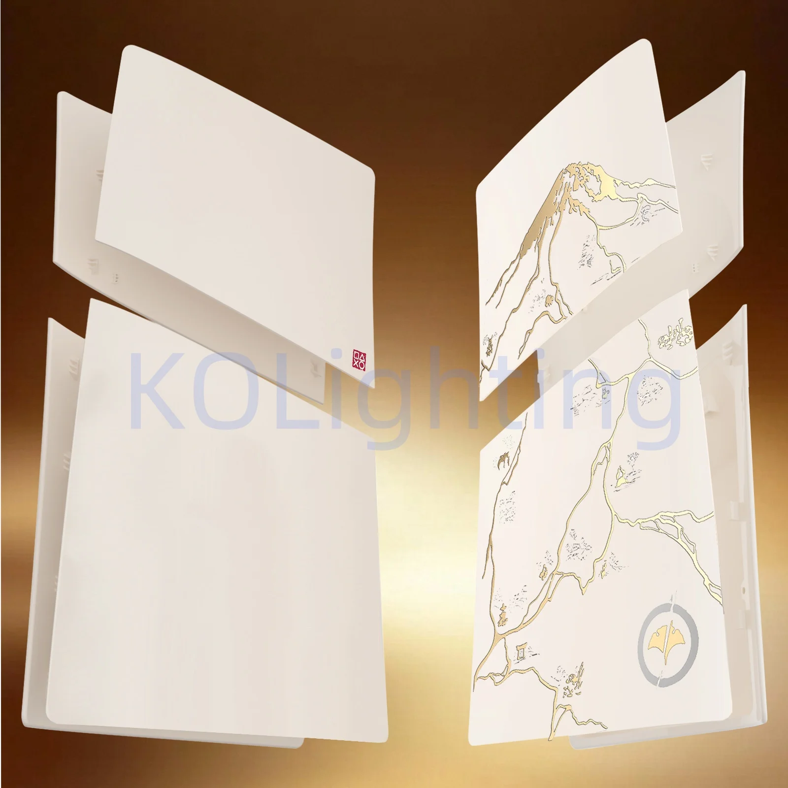 غطاء واجهة Ghost Case غطاء بديل من البلاستيك الصلب لجهاز Playstation 5 Pro Model Digital Edition Console Accessories Yotei #3