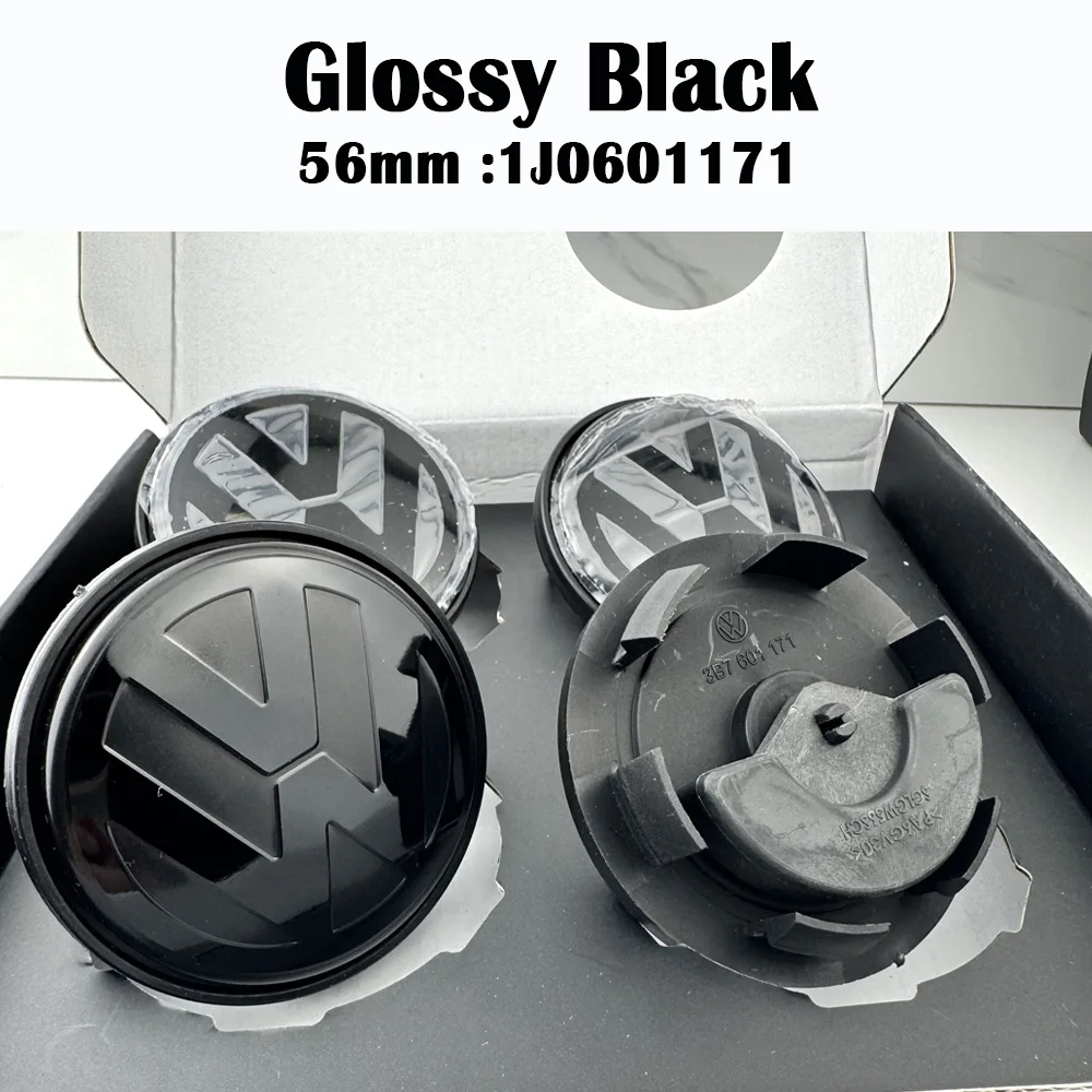 4pcs 56mm 65mm VW floating Car Wheel Center Caps Hubcap Cover for VW Jetta MK5 Golf Passat styling CC Golf 3B7601171 1J0601171 image 3