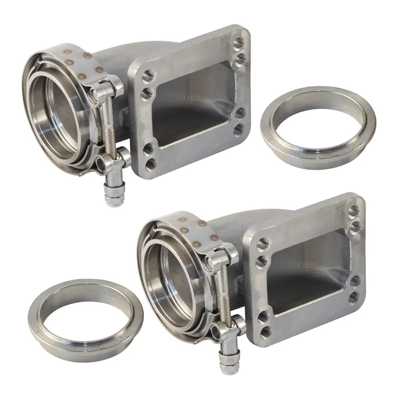 2PCS 90 Degree Steel Cast Elbow Adapter Flange 2.5