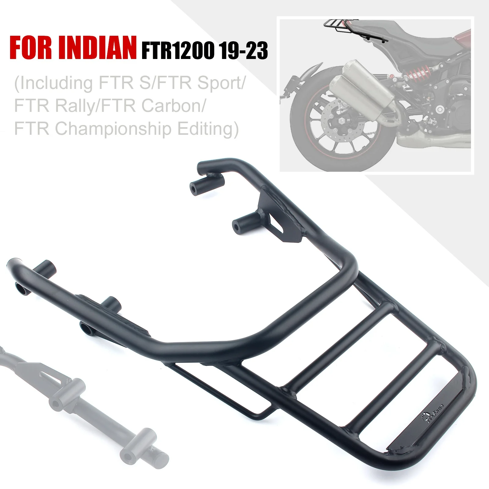 For FTR1200 FTR 1200 2019-2020 2021 2022 2023 Luggage Rack Rear Tail Rack Suitcase Carrier Board