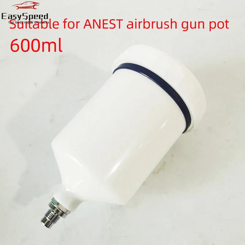 For Japanese ANEST IWATA Spray Gun Pot Plastic Pot On Pot 600ML White Paint Spray Gun Accessories Consumable Paint Tools