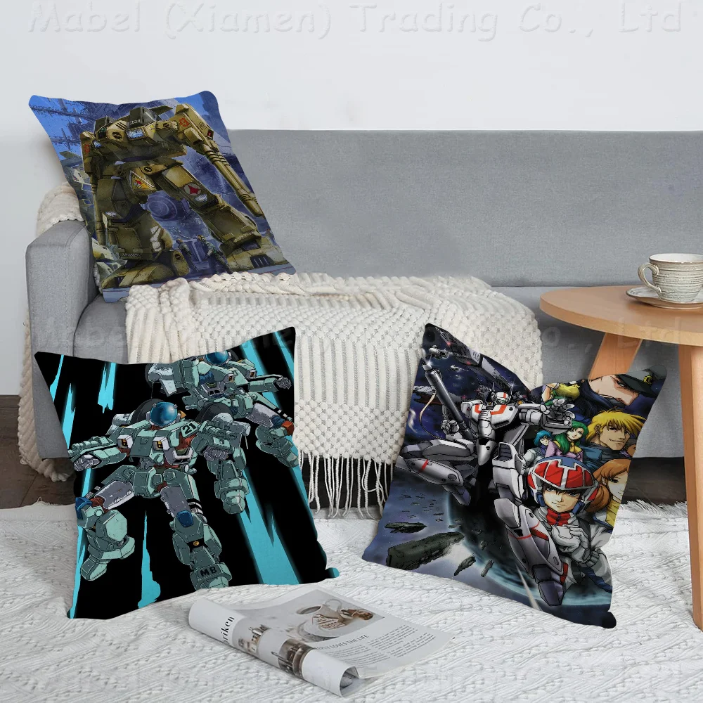 

Anime R-Robotech 45*45cm Cushion Cover Pillow Cover Decor Pillowcase Home Pillowcase For Couch Pillow