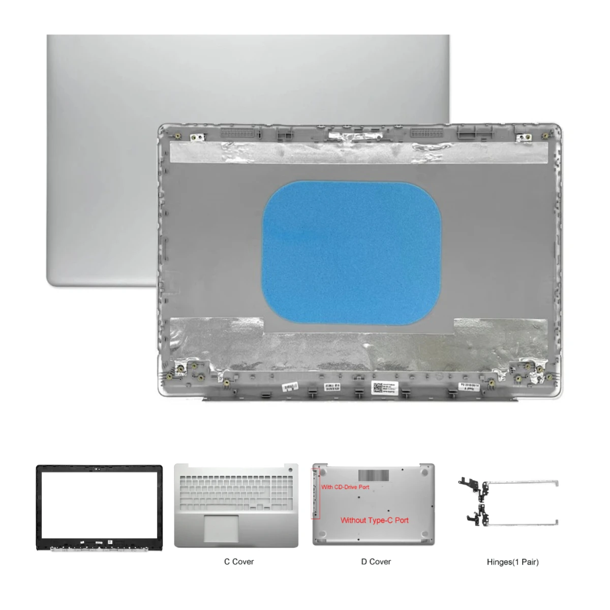 shell for inspiron 15 5000 5570 5575 laptop LCD screen top cover, screen frame, palm rest bottom shell ABCD Cover shell