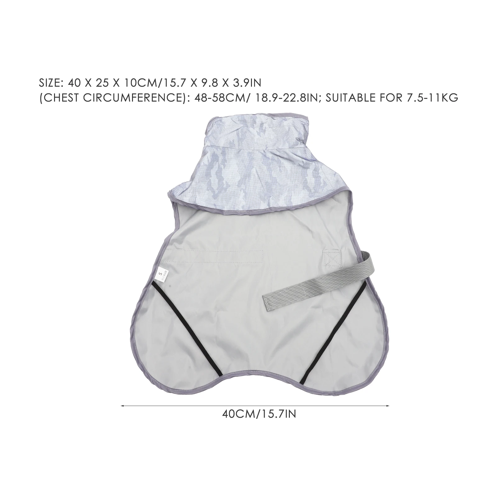 

Dog Raincoat Clothes Puppy Modify Large Waterproof Poncho for Small Dogs Lightweight Jacket Pet Reflective Rainwear
