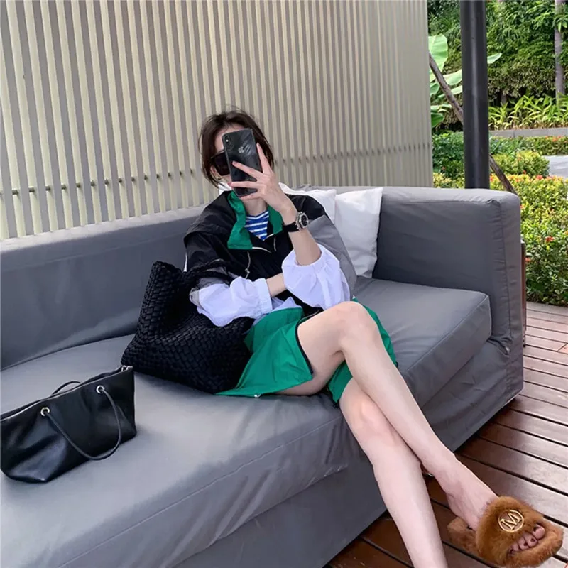 Odzież z filtrem przeciwsłonecznym damska lato 2025 nowa damska dopasowana kolorystycznie kurtka luźna odzież chroniąca przed słońcem płaszcz cienki płaszcz z kapturem