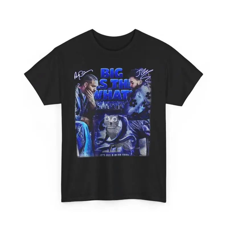 Drake J Cole Big As The What Tour 90er Jahre T-Shirt Jcole Bootleg Vintage Rap
