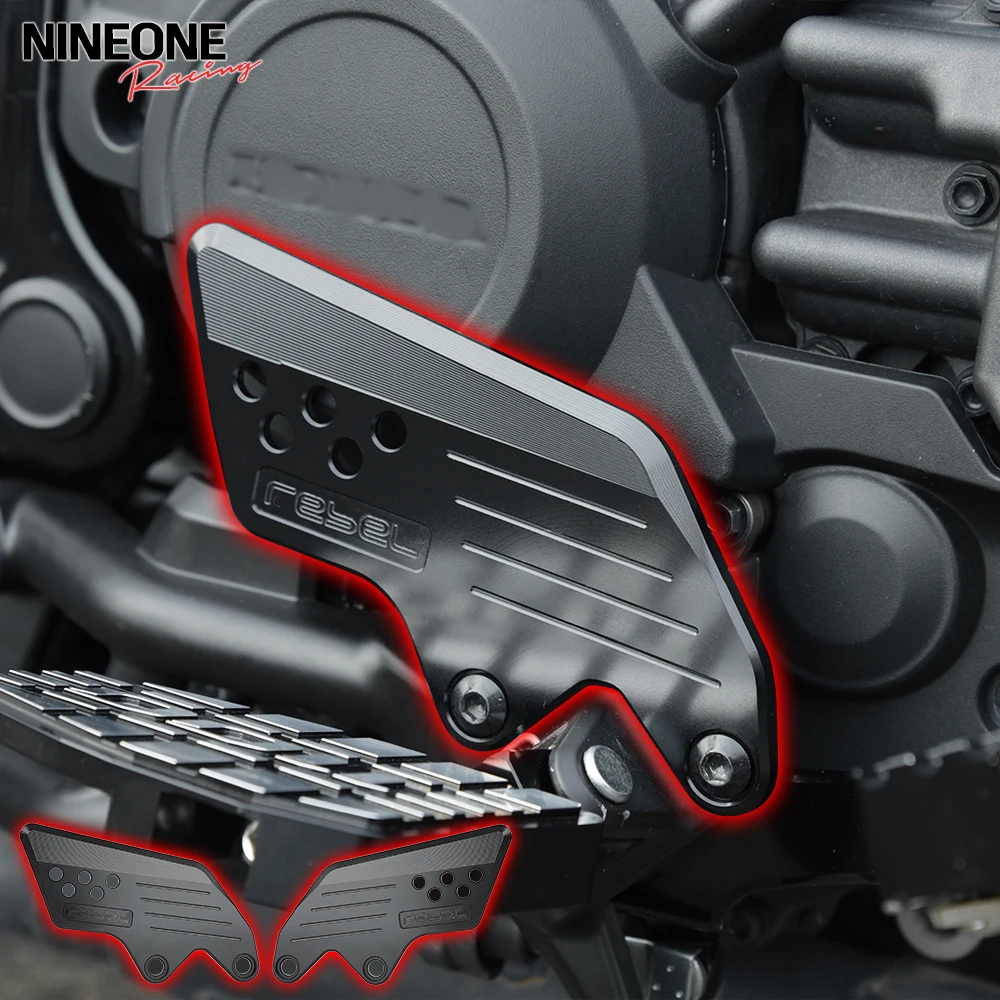 

CMX 1100 Front Footpeg Protection Cover Foot Peg Footrest Set Hold Plate Guard Protector For Honda Rebel CMX1100 DCT 2021-2025