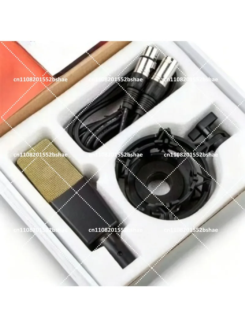 C414 Large Diaphragm Condenser Microphone 48V Phantom Power for Streaming, Karaoke, Recording Studio