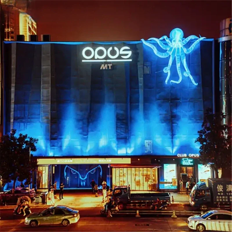 Giant Inflatable Octopus Outdoor Tentacles Advertising With Lighting Inflatable Squid Model For Building Decoration