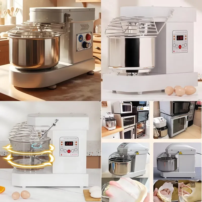Durable Easy to Clean 5L Spiral Dough Mixer 2KW 220-240V Baking Equipment with 1 Year Warranty Brand New Commercial Grade