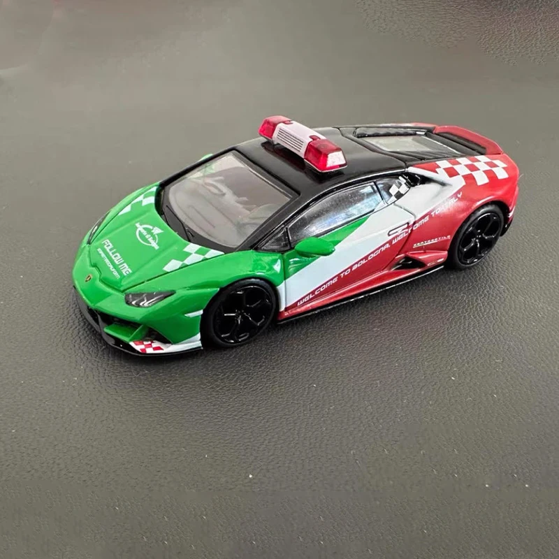 

MINIGT масштаб 1:64 Huracán EVO LP610, направляющая, имитация автомобиля, модель автомобиля из сплава, статический дисплей, коллекционная игрушка, подарок, сувенирное украшение