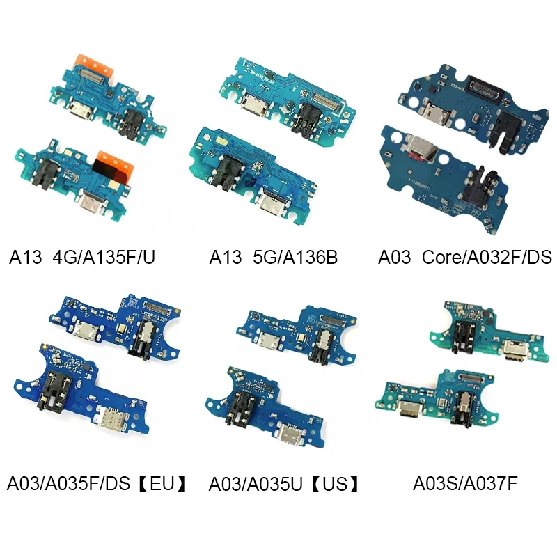 For Samsung Galaxy A03 Core A032F DS A03 A035F A035U A037F A13 A135F U A136B USB Charger Dock Connector With Jack Flex Cable