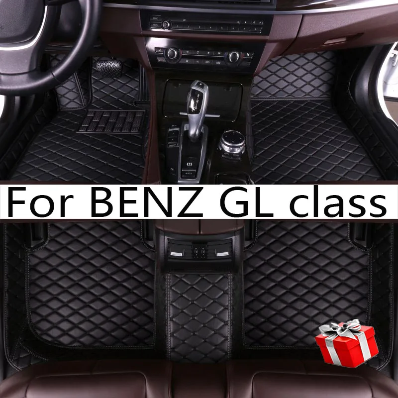 

Car floor mats for BENZ GL class X164 7-seat 2008 2009 2010 -2012 Custom auto foot Pads automobile carpet cover interior