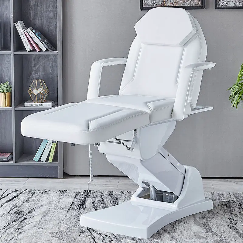 Electric Height Adjustable Massage Table Metal Frame Synthetic Leather Spa Treatment Bed For Beauty Salon Tattoo Clinic