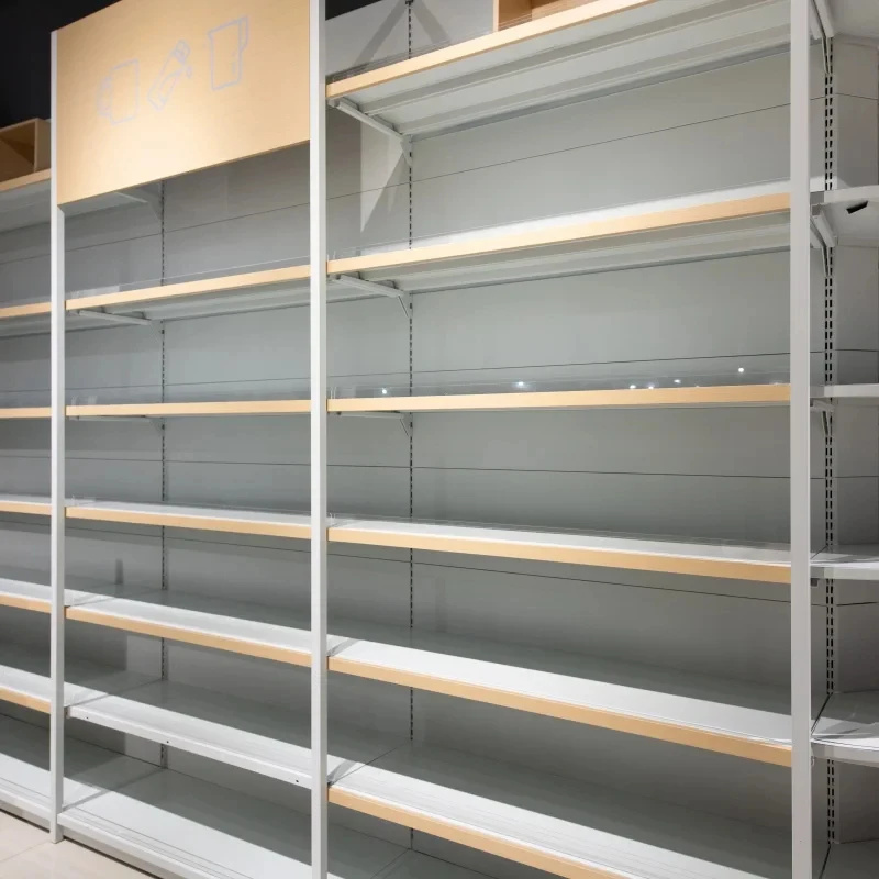 custom.Standard Supermarket Shelving Double-Sided Light Duty Iron Display Shelves Shelves Quick Installation