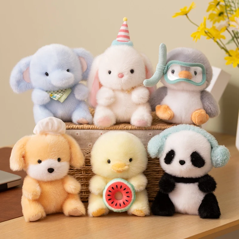 Sweet Yellow Duck Panda Plush Stuffed Animal Toys Buuny Rabbit Dog Penguin Elephant Soft Doll Boys Girl Gifts Child Offers Combo