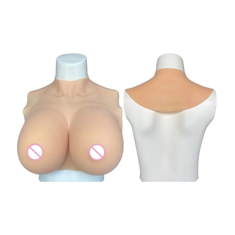 Realistic Silicone Breast Forms for Transgender Crossdressers And Cosplay Huge Boobs with Nipple Areola Plump Soft Shake Effect