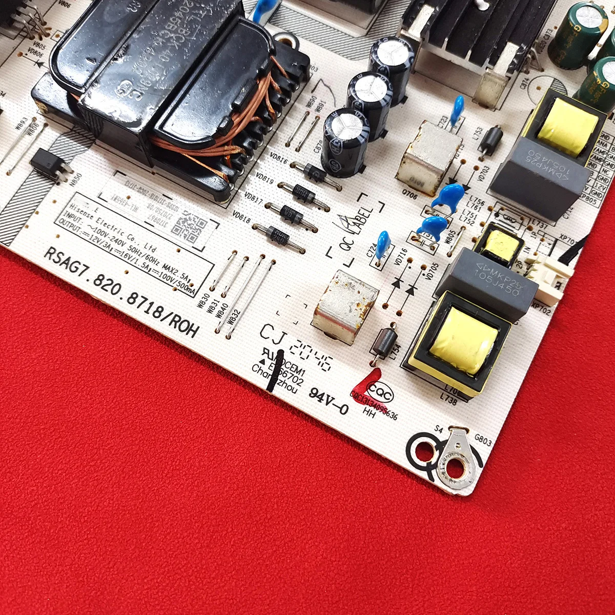 RSAG7.820.8718.ROH Power Board for  65A52F 65R61G HLL-4365WA LC-50LBU711U 65A7100FTUK A201102 Hd650x1u81 LC-43LBU711