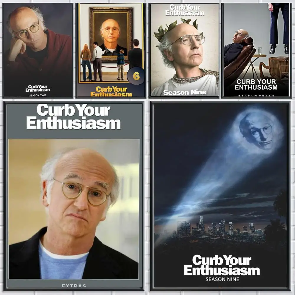 tv series C-Curb Your Enthusiasm-M Poster Peel and Stick Wall Art for Cafe Office Bar and Home Decoration