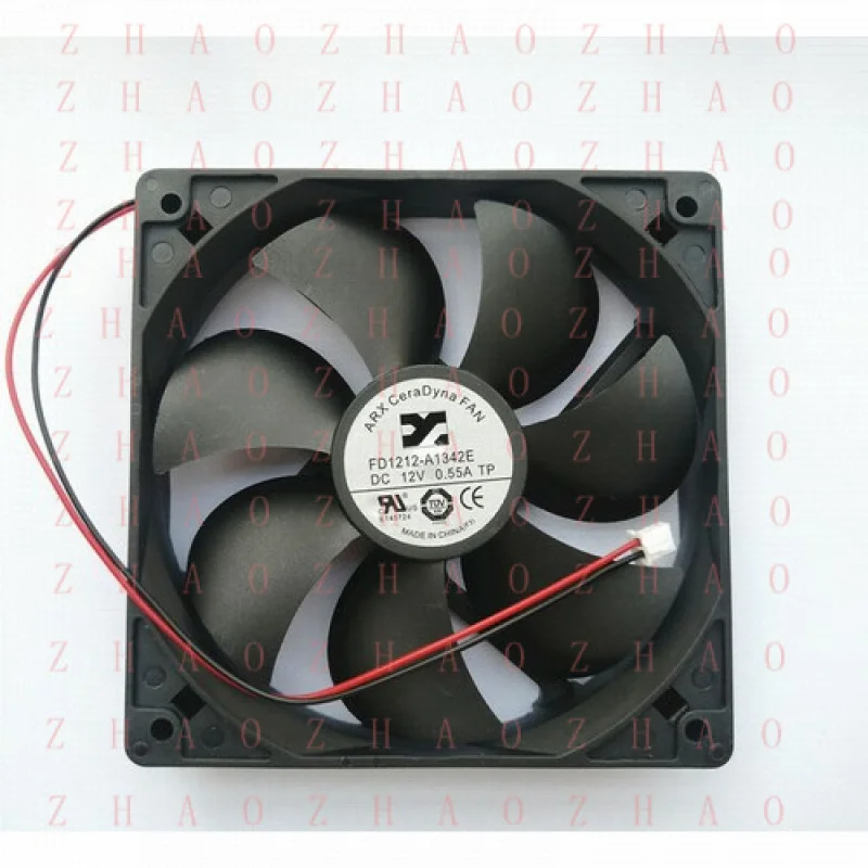 L+ for FD1212-A1342E DC12V 0.55A TP 12025 2PIN ARX CeraDyna power supply Cooling Fan