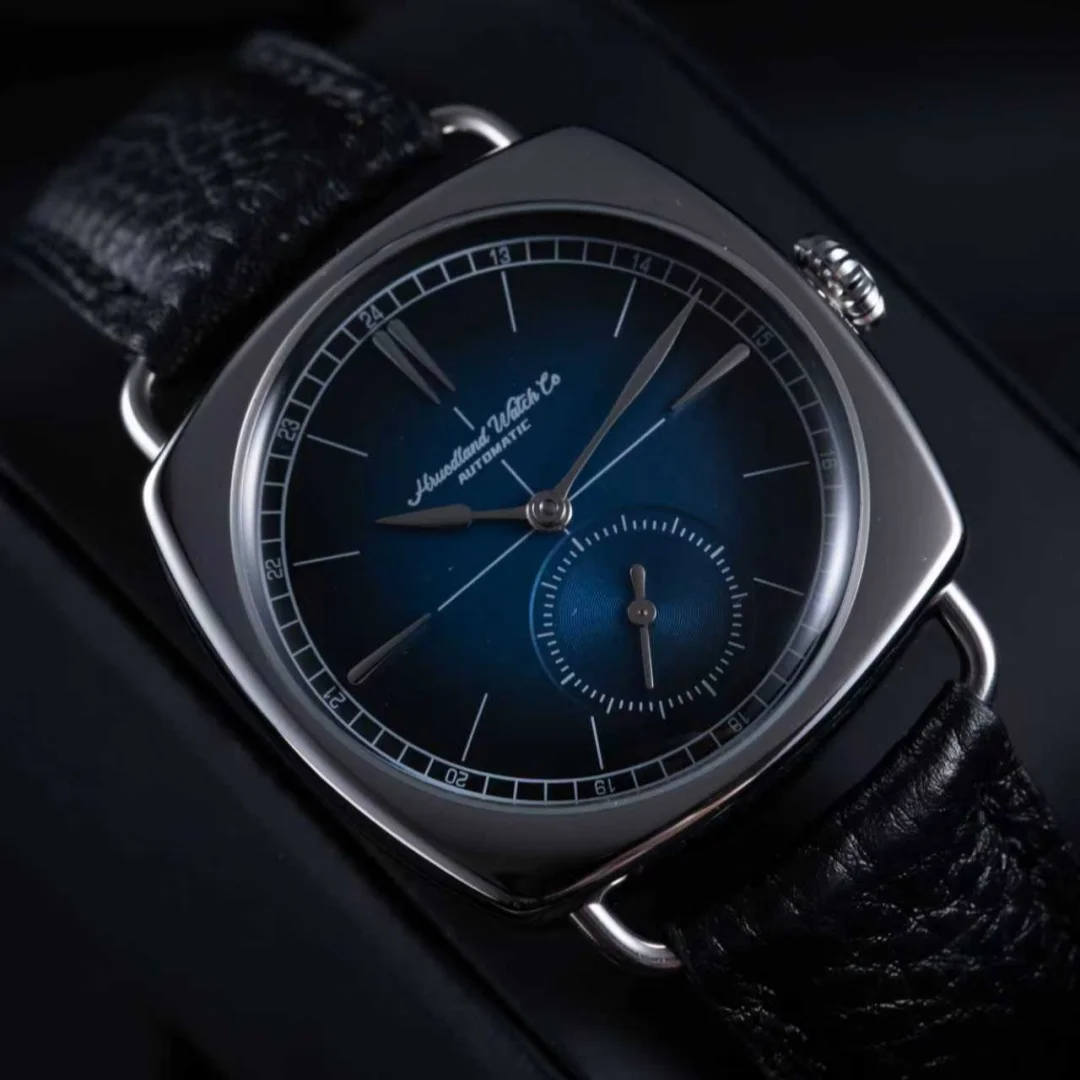 Hruodland 2025 Men\'s Mechanical Watch Seagull St1701 36mm Square Mineral Glass Stainless Steel Waterproof 10Bar Reloj Hombre