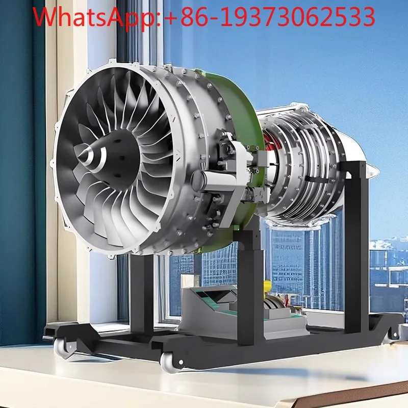 Stainless Steel Turbojet Turbofan Engine Model Aircraft Mini Engine Metal Assembly Electric Toy