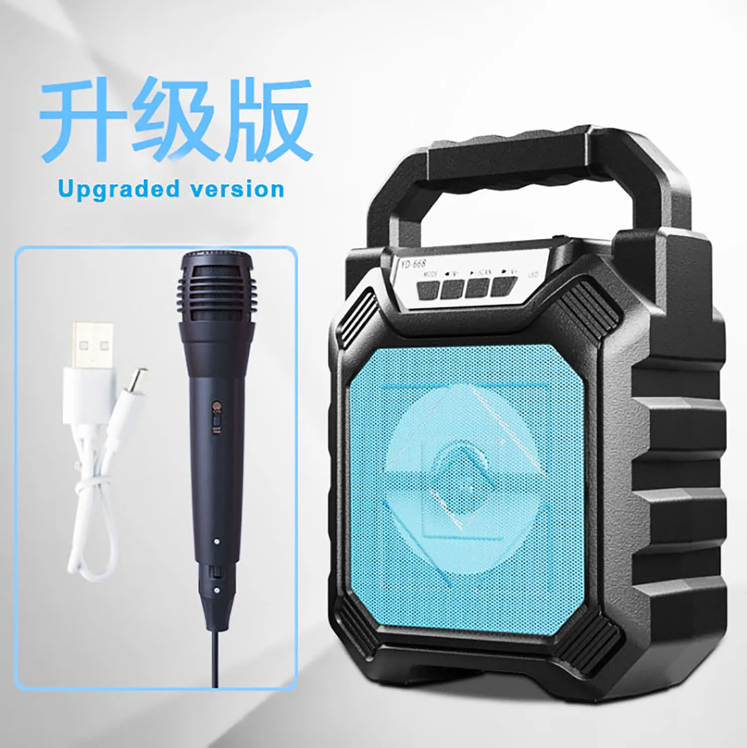 GAS-S33+ Speaker Portabel Nirkabel Bt Multimedia Luar Ruangan Dengan mikrofon berkabel