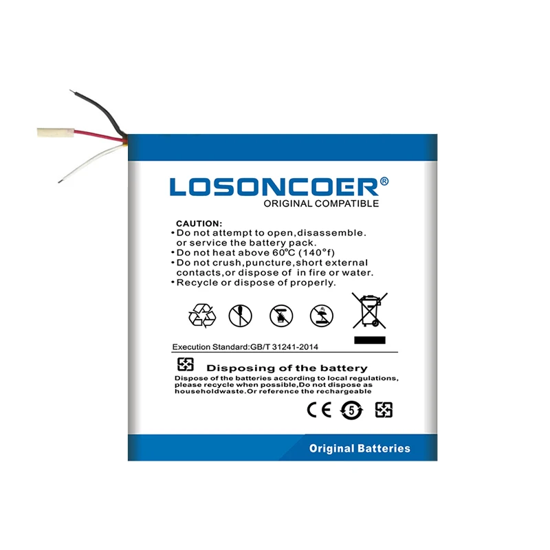 100% Original LOSONCOER 616-0337 480mAh Battery For Apple ipod Nano 3 3G 3rd 3Gen Generation 3TH MP3 A1236 Nano3 Battery