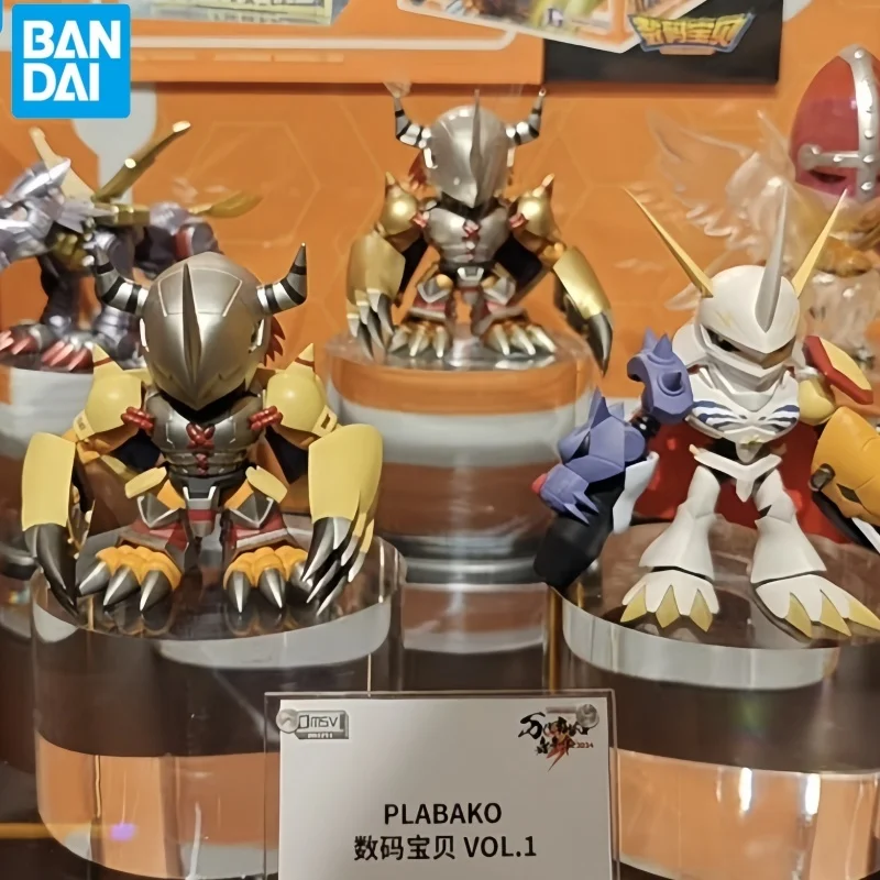 

New Qmsv Mini Plabako Digimon Adventure Blind Box 2025 New Digimon War Greymon Action Figure Angewomon Mystery Box Birthday Gift