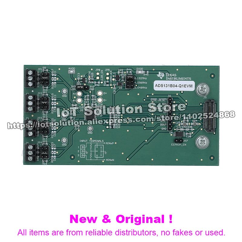 ADS131B04-Q1EVM ADS131B04 evaluation module for 24-bit, 32-kSPS, 4-channel, delta-sigma ADC ADS131B04 Q1EVM