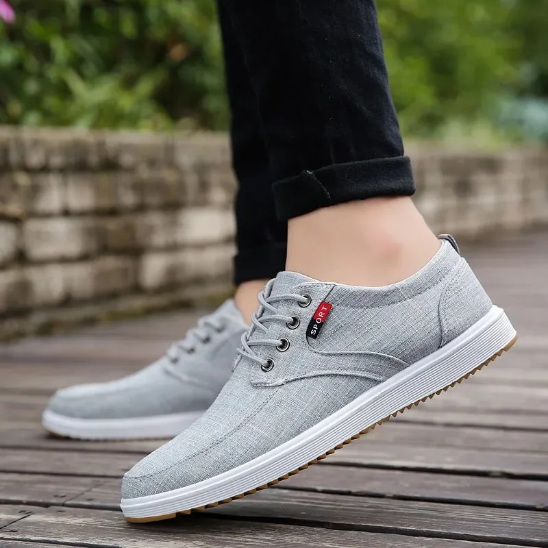 New Canvas Sneakers Men Vulcanized Odorless Oxfords Shoes Male Casual Breathable Trainers Sport Shoes Boys Student Plimsolls