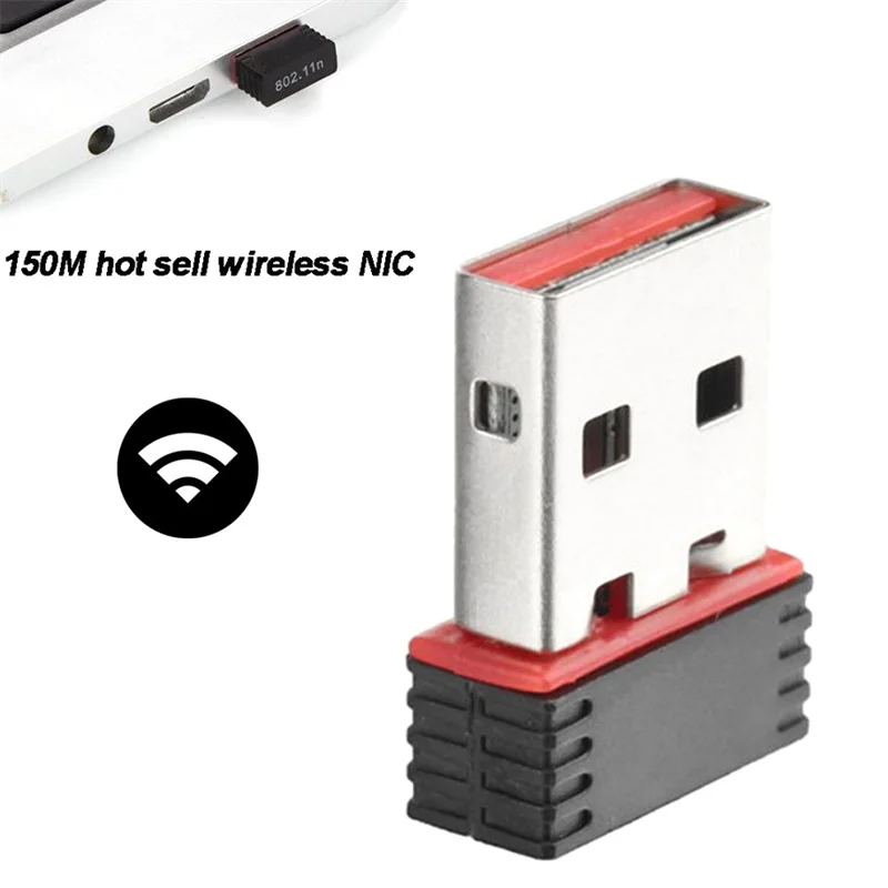 USB WiFi Dongle 150Mbps Wireless Adapter 802.11n/g/b REALTEK 8188 USB2.0 Wifi Receiver LAN+Antenna For Laptop PC▪