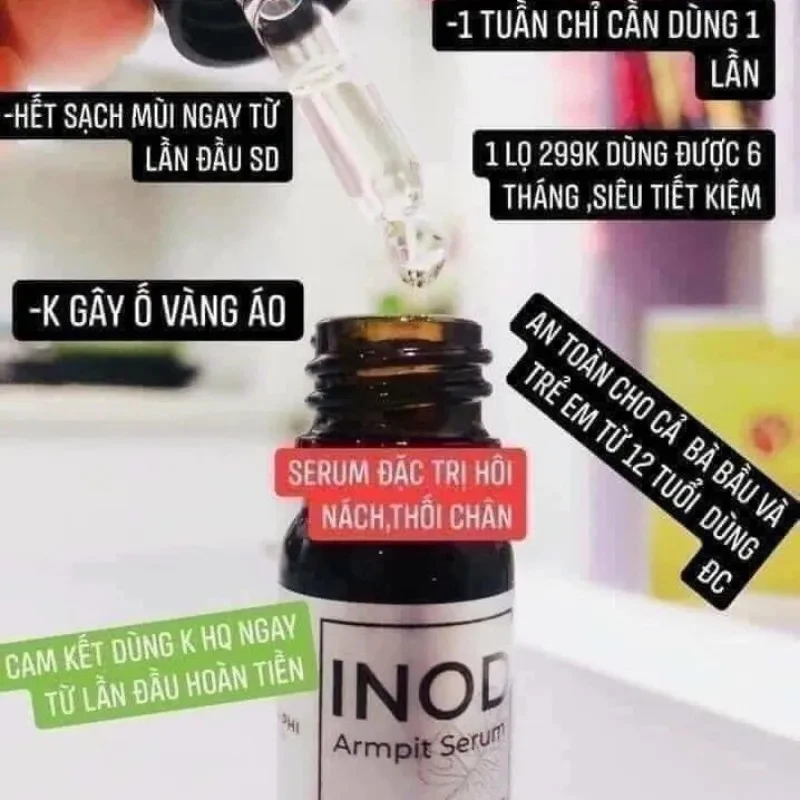 Inod Huyen Phi Armpit Serum- Eliminate Underarm Odor Tri Hoi Nach, Serum Dac Tri Hoi Nach Hoi Chan Inod Huyen Phi 5ml